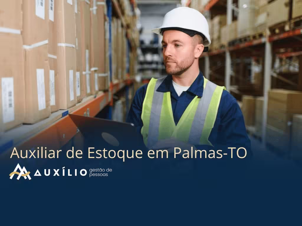 vaga de auxiliar de estoque
