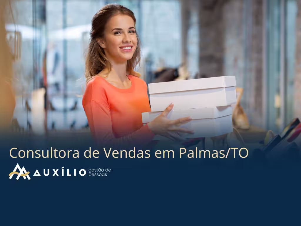 vaga de consultora de vendas em palmas