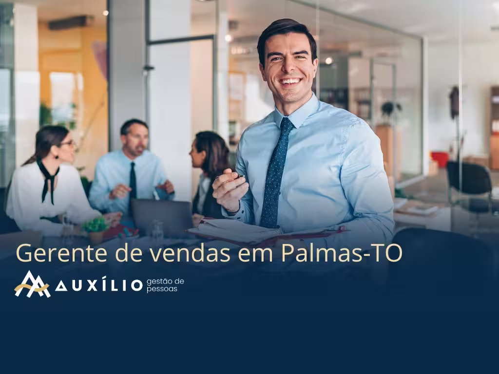 vaga de gerente de vendas em palmas